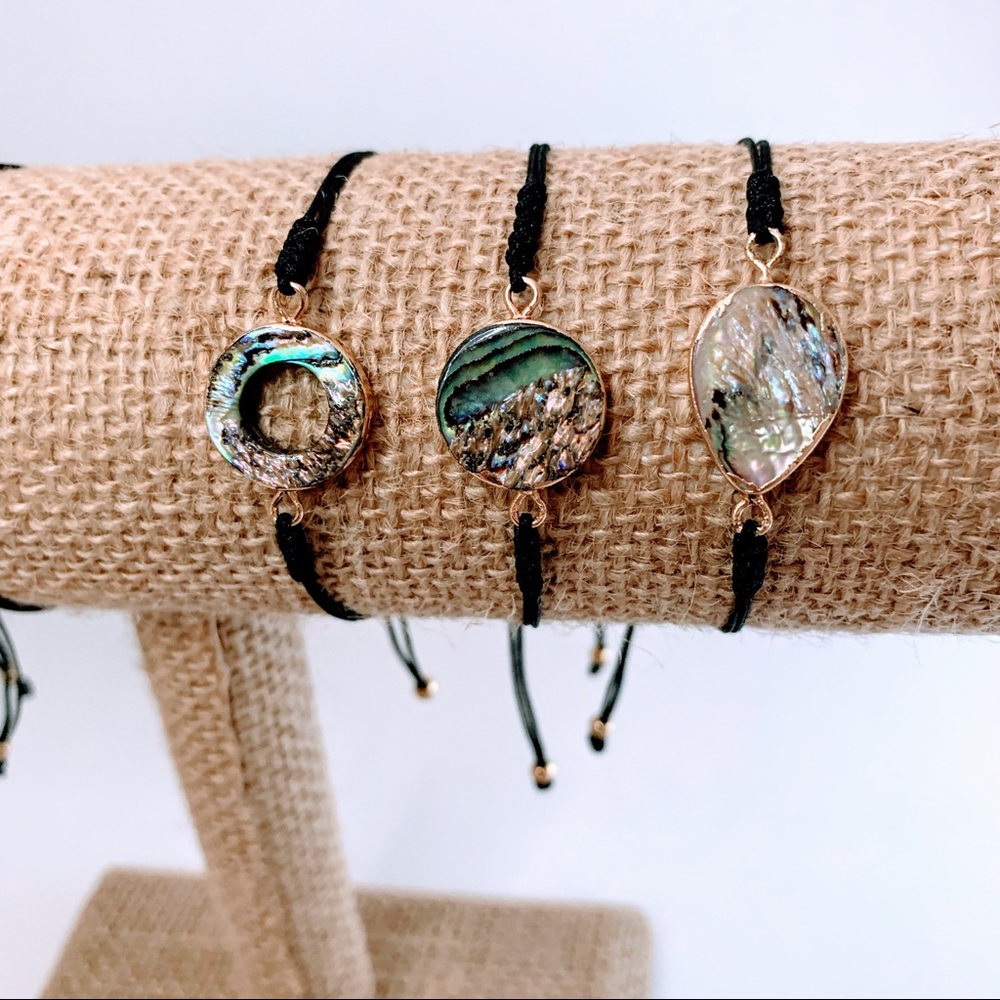 5 x $25 Set of 3 Handmade Abalone Shell Bracelet